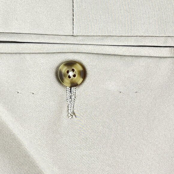 Champions Tour Men Lightweight Beige Pants 34x30 Pleated Front Tapered Leg NWOT - Picture 12 of 12